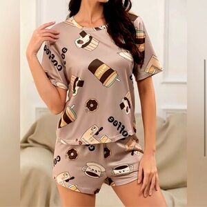 NWT Coffee Lovers Pajama Set